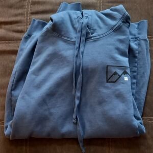 Port & Company Hooded Sweatshirt Size Large Mens/Unisex Slate Blue Brand New